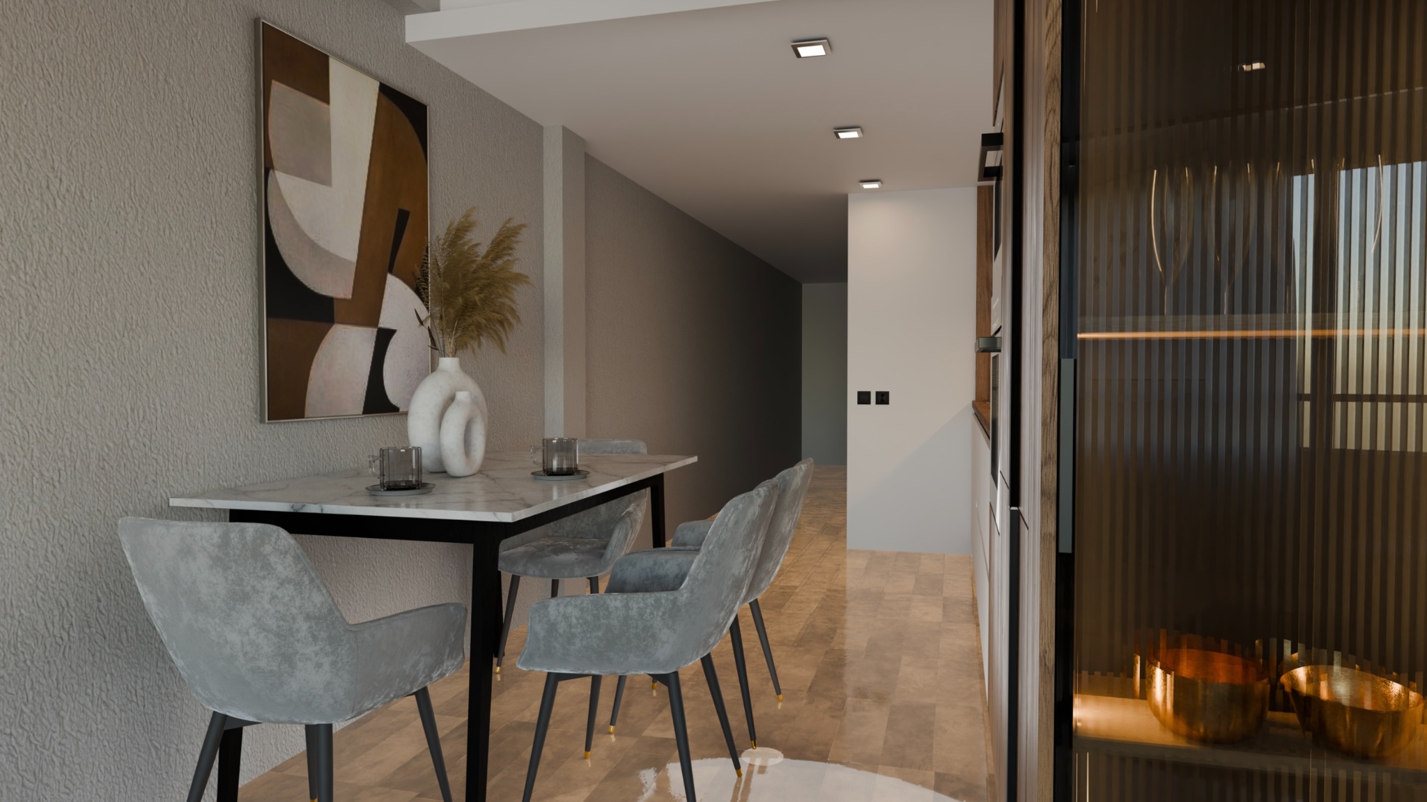 Interior orientativo de promoción de obra nueva en Alicante